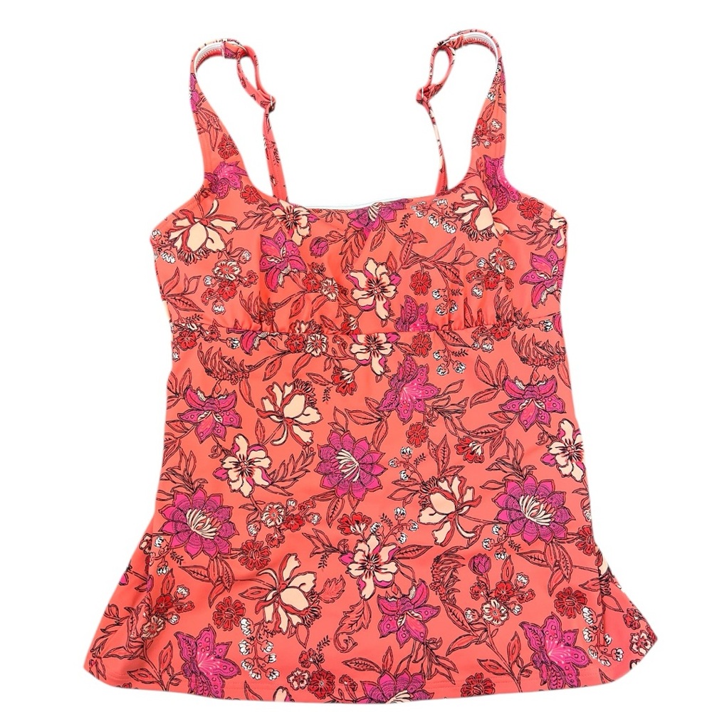 Land’s End Floral Print Tankini Top